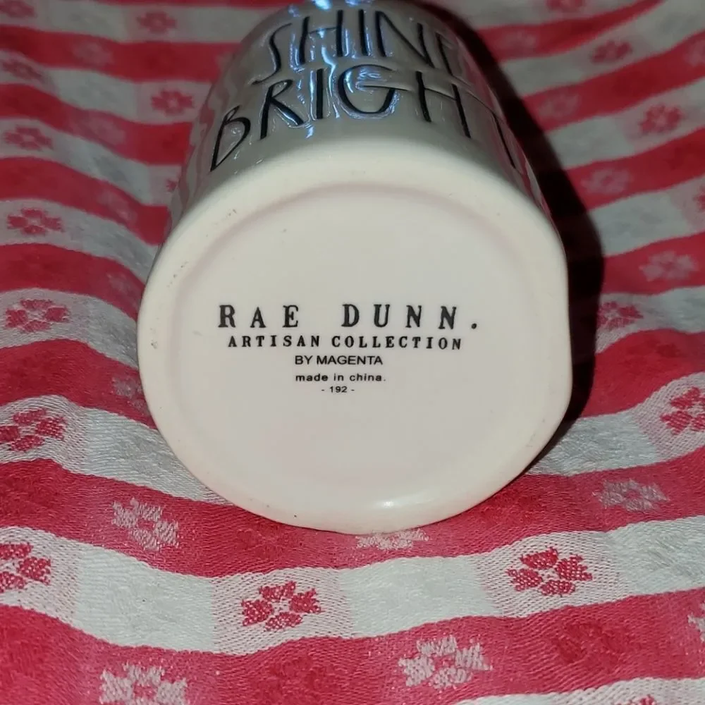 Rae Dunn by Magenta SHINE BRIGHT Mug Cup NEW